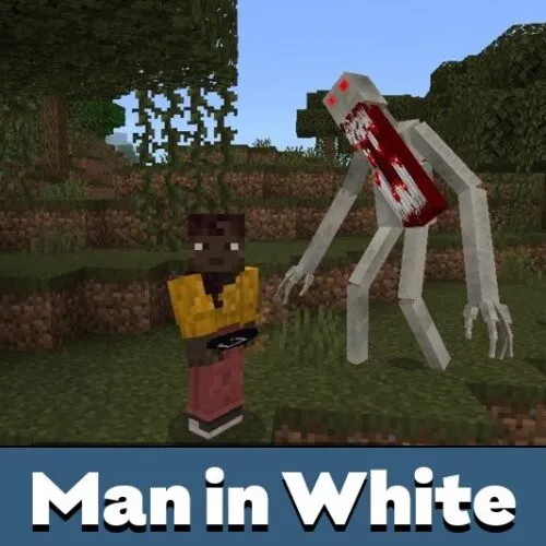 Man in White Mod for Minecraft PE