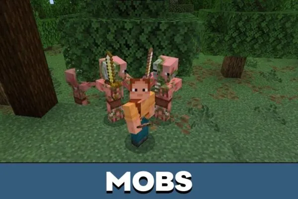 Mobs from Pigman Texture Pack for Minecraft PE