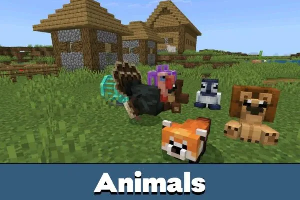 Animals from Naturalist Mod for Minecraft PE