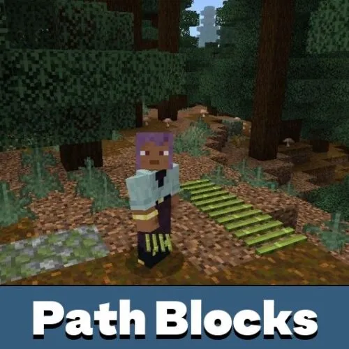 Path Blocks Mod for Minecraft PE