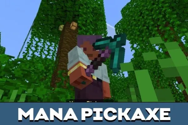 Mana Pickaxe from Alloys Mod for Minecraft PE