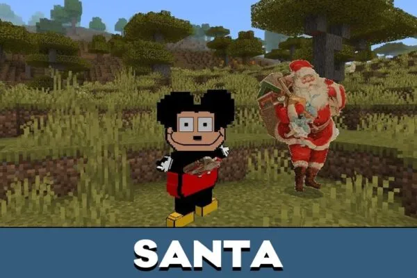 Santa from Sr Pelo Mod for Minecraft PE