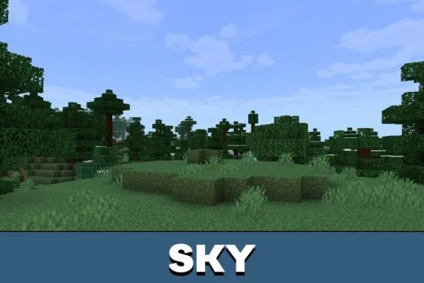 Sky from Fishys Wonderful Shader for Minecraft PE