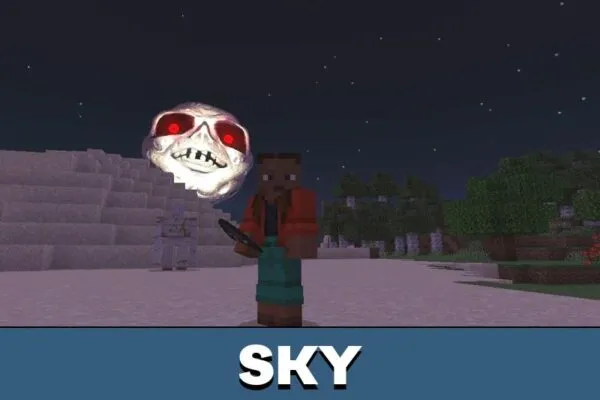 Sky from Lunar Moon Mod for Minecraft PE