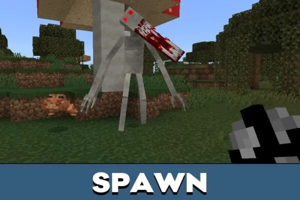 Spawn from Man in White Mod for Minecraft PE