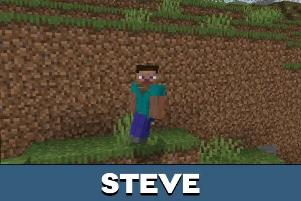 Steve from Detailed Animations Texture Pack for Minecraft PE