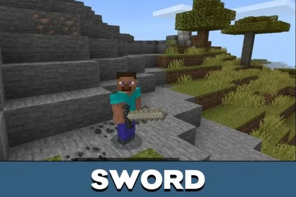Sword from Frost and Flames Mod for Minecraft PE