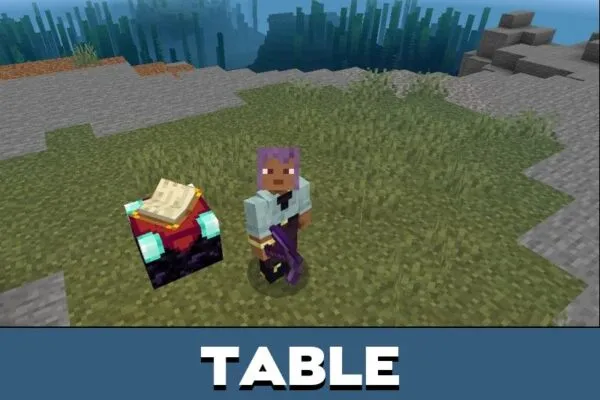 Table from Better Mending Mod for Minecraft PE