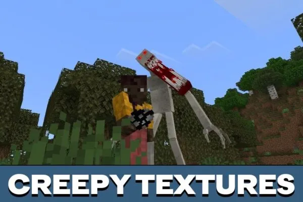 Textures from Man in White Mod for Minecraft PE