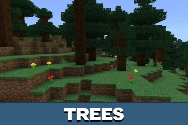 Trees from SERP Shader for Minecraft PE