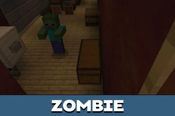 Zombie from Night Shift Survival Map for Minecraft PE