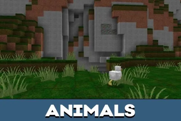 Animals from Manyzz Texture Pack for Minecraft PE