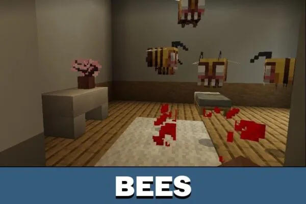 Bees from Horror Mobs Mod for Minecraft PE