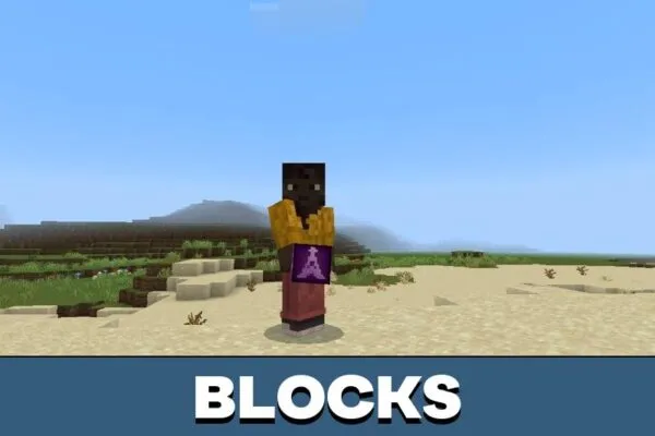 Blocks from Eiffel Tower Mod for Minecraft PE