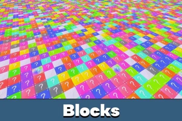 Blocks from Lucky Flat World Map for Minecraft PE