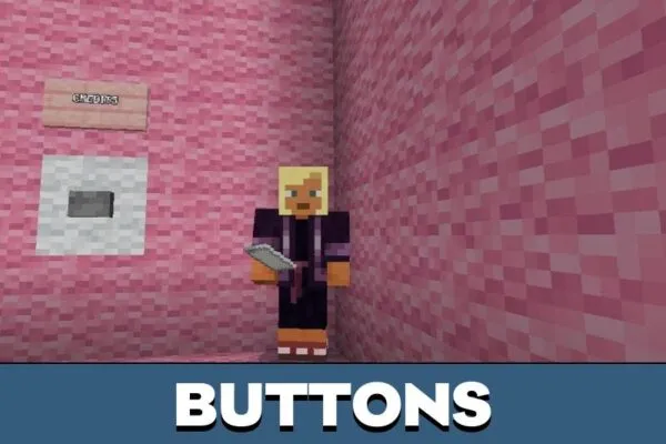 Buttons from Horror Hunt Map for Minecraft PE
