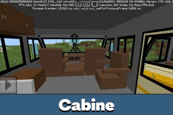 Cabine from Breaking Bad Car Mod for Minecraft PE