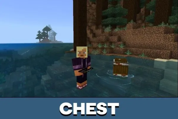 Chest from Raft Survival Mod for Minecraft PE