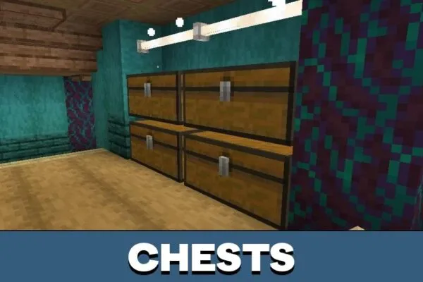 Chests from Survival Hobbit House Map for Minecraft PE