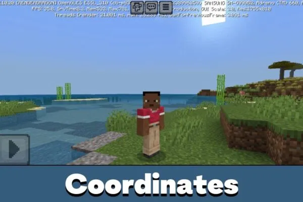 Coordinates from Better Days Texture Pack for Minecraft PE