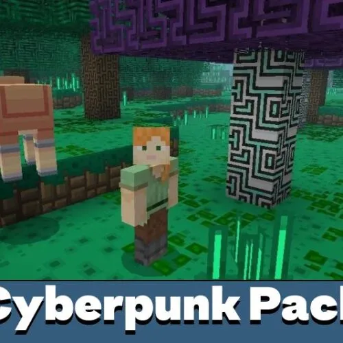 Cyberpunk Texture Pack for Minecraft PE