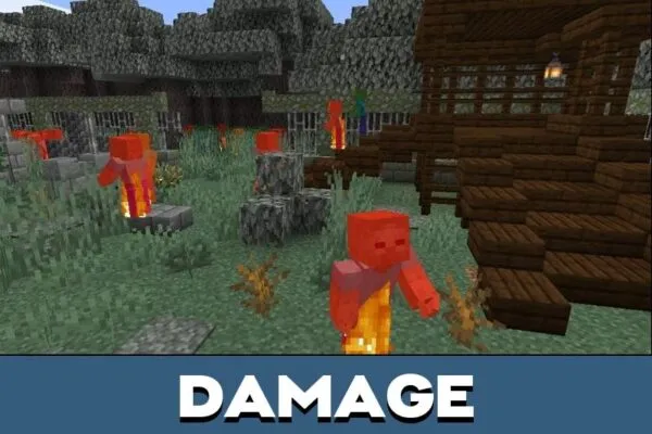 Damage from Shooter Map for Minecraft PE