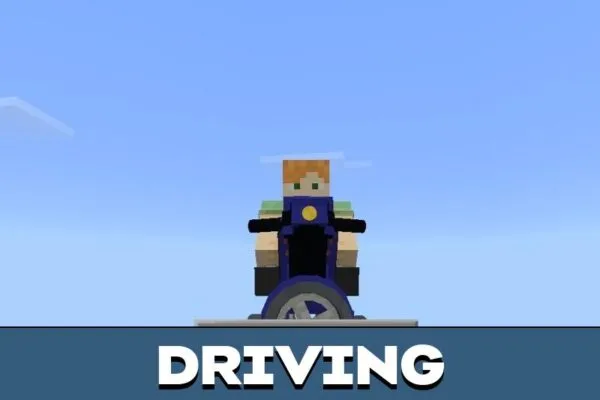 Driving from Oppressor Mark II Mod for Minecraft PE