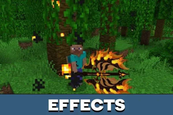 Effects from RPG Weapons Mod for Minecraft PE