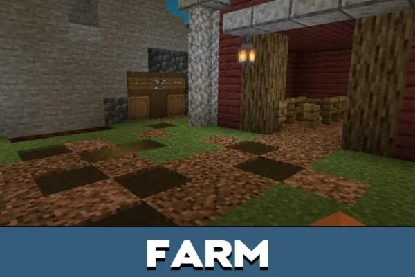 Farm from Hungry Hermits Map for Minecraft PE