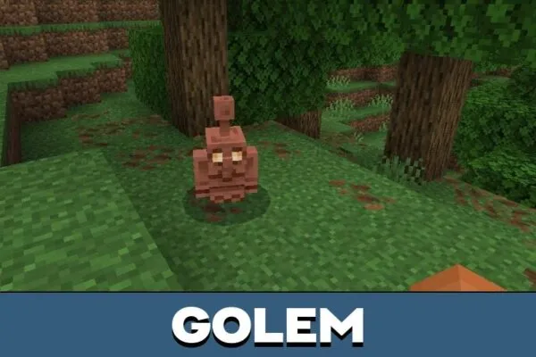 Golem from Copper Soldier Mod for Minecraft PE
