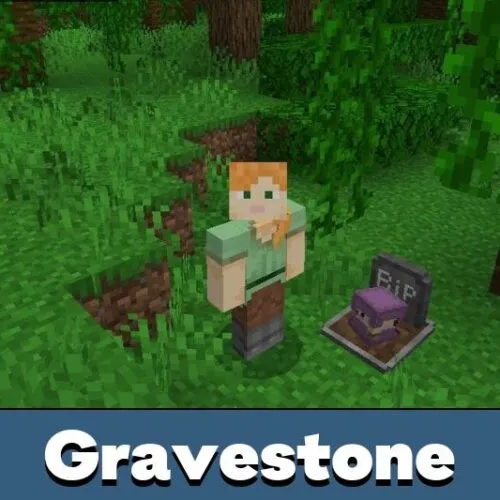 Gravestone Mod for Minecraft PE