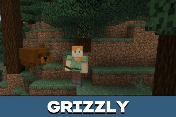 Grizzly from Wild Animals Mod for Minecraft PE