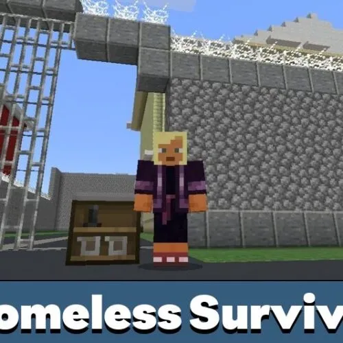Homeless Survival Map for Minecraft PE
