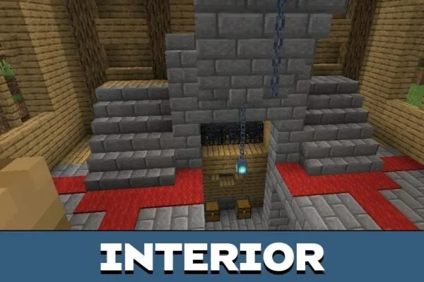 Interior from Structures mod for Minecraft PE