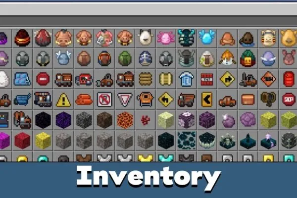 Inventory from Construction Mod for Minecraft PE
