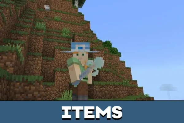 Items from Declsland Mod for Minecraft PE