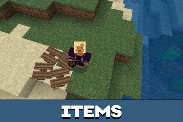 Items from Raft Survival Mod for Minecraft PE
