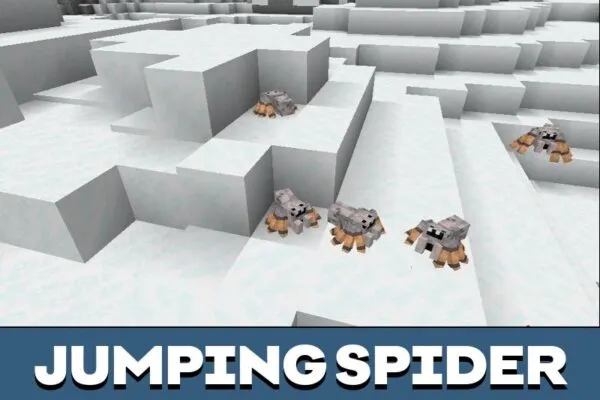 Jumping Spider from Arachnophobia Mod for Minecraft PE