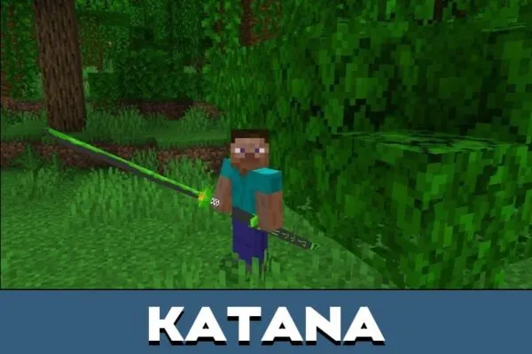 Katana from RPG Weapons Mod for Minecraft PE