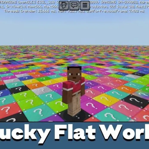 Lucky Flat World Map for Minecraft PE