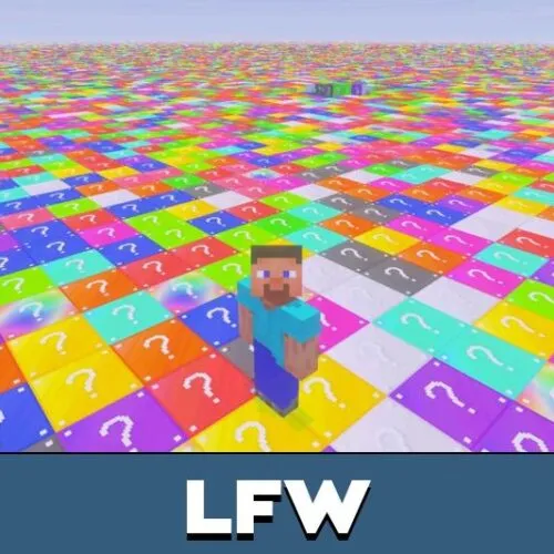 Lucky Flat World Map for Minecraft PE