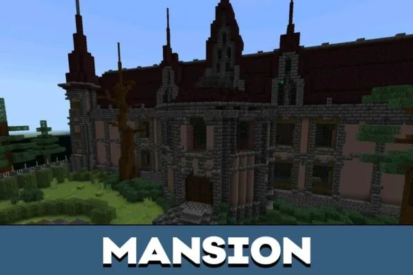 Mansion from Horror Mobs Mod for Minecraft PE