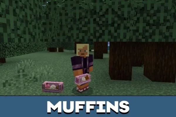 Muffins from Food Decorations Mod for Minecraft PE