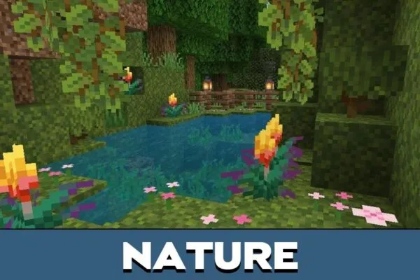 Nature from Survival Hobbit House Map for Minecraft PE