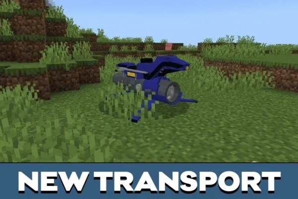 Transport from Oppressor Mark II Mod for Minecraft PE