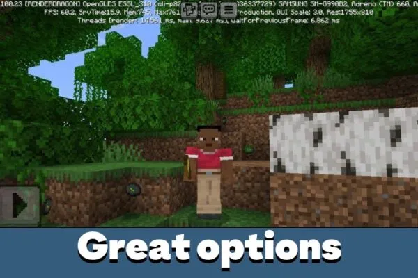 Options from Loot Randomizer Mod for Minecraft PE
