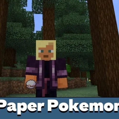 Paper Pokemon Mod for Minecraft PE