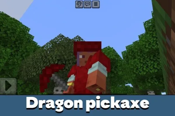 Pickaxe from Dragon Mount Mod for Minecraft PE