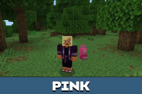 Pink Labubu Mod for Minecraft PE