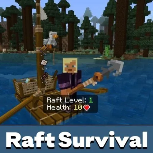 Raft Survival Mod for Minecraft PE